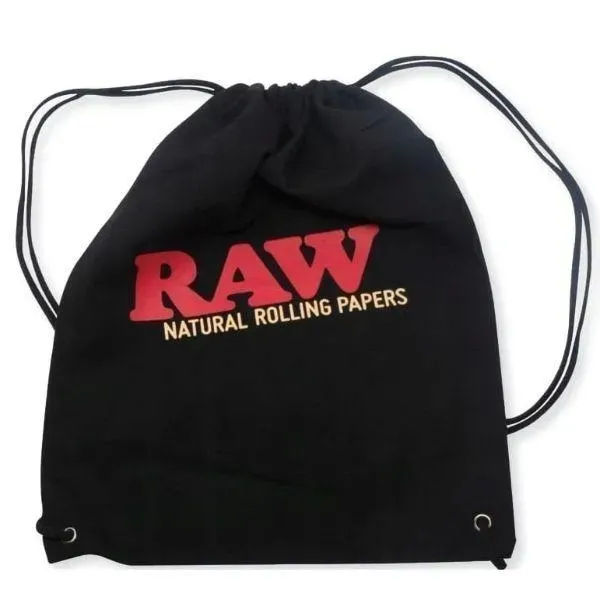 materialowy-plecak-raw-drawstring-bag-czarny-stan-nowy