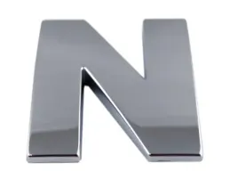 emblemat-litera-literka-cyfra-cyfry-chrom-n-n