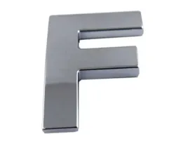 emblemat-litera-literka-cyfra-cyfry-chrom-f-f
