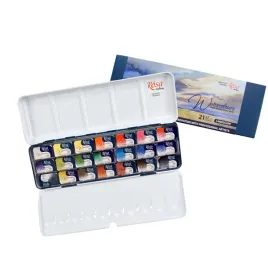 farby-akwarelowe-w-kostkach-21-kolorow-landscape-w-metalowej-kasetce-rosa-g