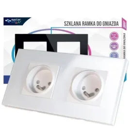 gniazdo-230v-16a-z-ramka-podwojne-szklane-biale-lub-czarne