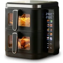 frytkownica-beztluszczowa-dwukomorowa-11l2800w-airdweller-air-fryer-czarna