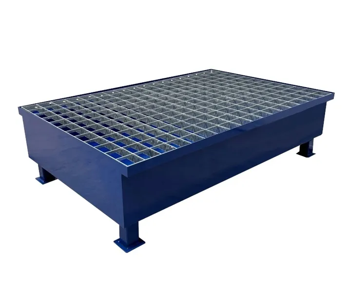 Wanna ociekowa stalowa z kratownicą na 2 beczki1200x800x330 cm 220l