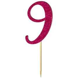 topper-z-pleksy-liczba-9-rozowy-brokat-18-cm