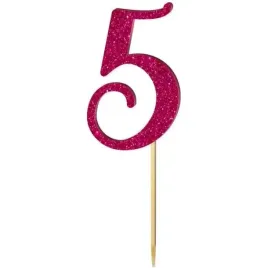 topper-z-pleksy-liczba-5-rozowy-brokat-18-cm