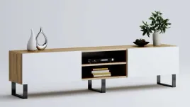 szafka-rtv-roma-180-biala-dab-artisan-loft