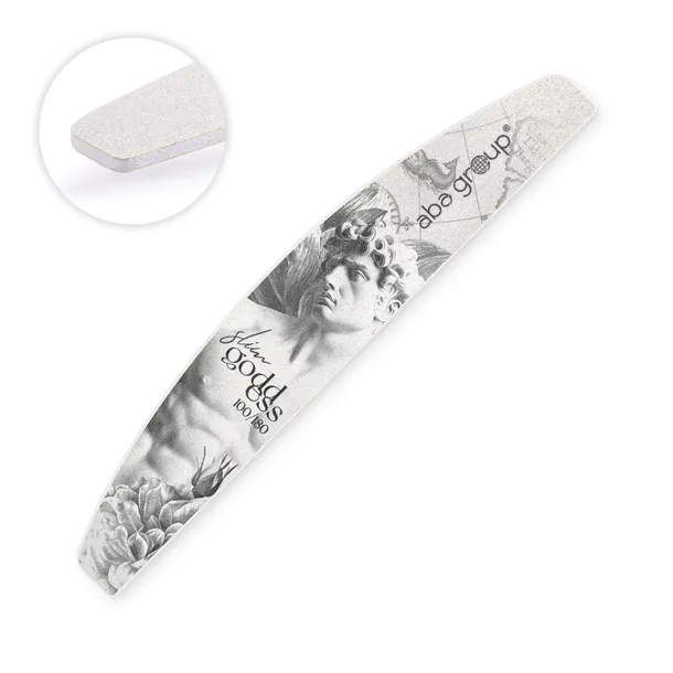 Pilnik do Paznokci Łódka Półksiężyc 100/180 Slim 1 sztuka Aba Group