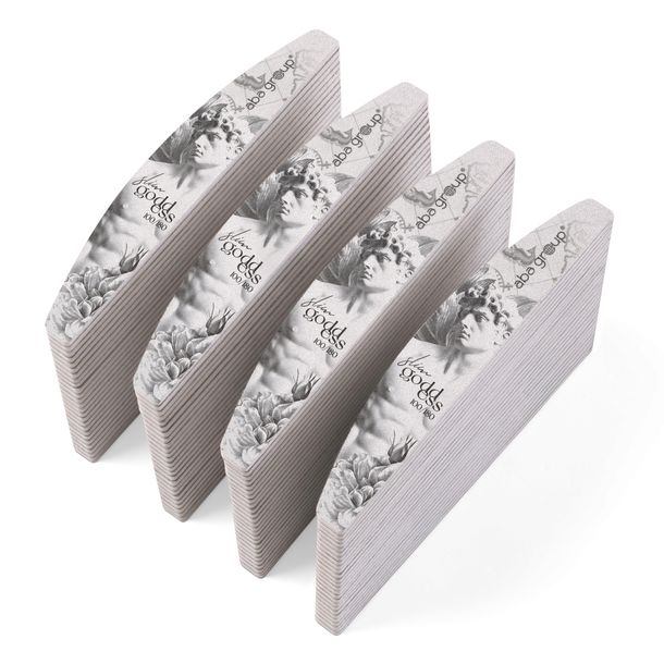 Pilnik do Paznokci Łódka Półksiężyc 100/180 Slim 100 sztuk Aba Group