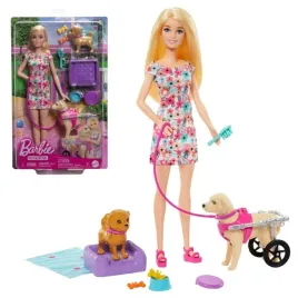 barbie-zestaw-lalka-barbie-weterynarz-2-pieski-piesek-na-wozku-akcesoria