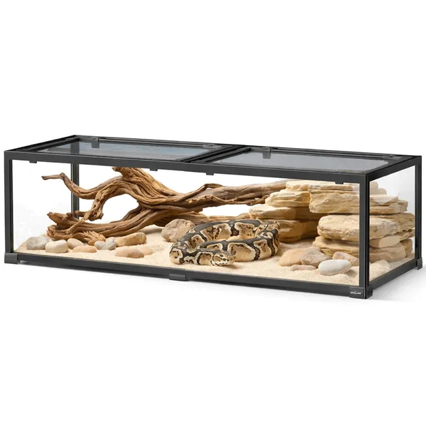 TERRARIUM SZKLANE 120X45X30CM REPTI-ZOO RKE SUPER VISION 360