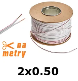 przewod-kabel-do-led-2-zylowy-1mb-2x050-bialy