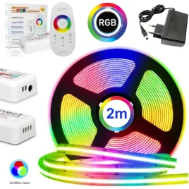 tasma-led-rgb-cob-kolorowa-zestaw-z-pilotem-sterownikiem-i-zasilaczem-2m
