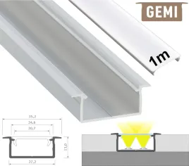 profil-led-na-2-tasmy-led-aluminiowy-wpuszczany-gemi-srebrny-1m-z-kloszem