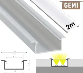 profil-led-na-2-tasmy-led-aluminiowy-wpuszczany-gemi-srebrny-2m-z-kloszem