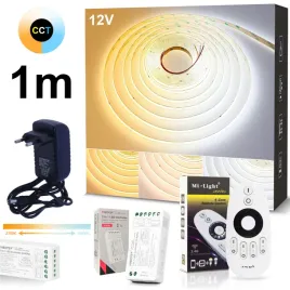 tasma-led-1m-cob-cct-12v-or-2700k-6500k-zmiennobarwna-sterownik-i-zasilacz