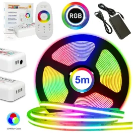 tasma-led-rgb-cob-kolorowa-zestaw-z-pilotem-sterownikiem-i-zasilaczem-5m