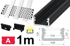 profil-do-led-uniwersalny-1m-typu-a-czarny-zestaw