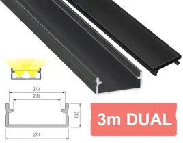 profil-led-dual-3m-z-czarnym-kloszem-szeroki-na-2-tasmy-led-czarny-3m