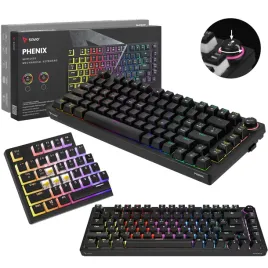 klawiatura-mechaniczna-2-4-ghz-savio-phenix-gateron-yellow-pro-pudding-rgb