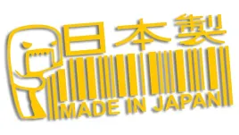 wycinana-naklejka-made-in-japan-domo-zolta