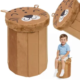 pufa-dla-dzieci-skladana-ze-schowkiem-na-zabawki-miekka-puf-brazowy-z-kotem