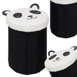 pufa-dla-dzieci-skladana-ze-schowkiem-na-zabawki-miekka-puf-czarny-z-panda