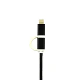 kabel-2w1-usb-microusb-lightning-nylonowy-czarny-stan-nowy