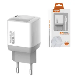 somostel-ladowarka-sieciowa-typ-c-20w-kabel-typ-c-lightning-1m-pd-bialy