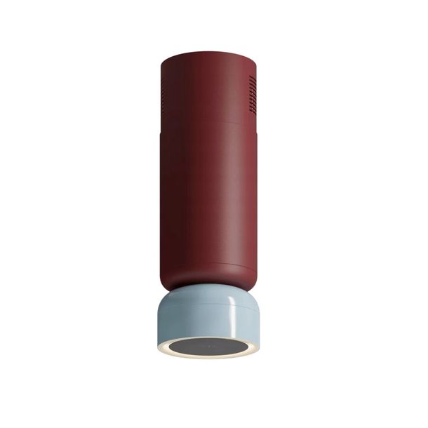 Okap kuchenny wyspowy Ciarko Icon W Burgundy Satin/Baby Blue Gloss