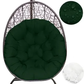 poduszka-wodoodporna-na-fotel-hustawke-kokon-120cm-zielona