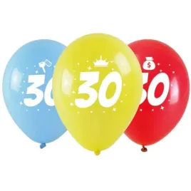 balony-liczba-30-w-koronie-mix-arpex-14-3-szt