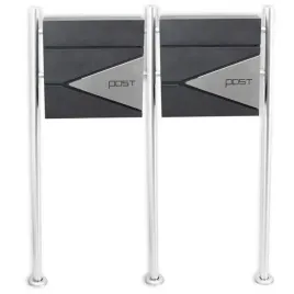 grafitowa-skrzynka-na-listy-gazety-podwojna-na-stojaku