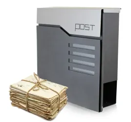 skrzynka-pocztowa-na-listy-z-gazetnikiem-grafit-stal-nierdzewna-zewnetrzna