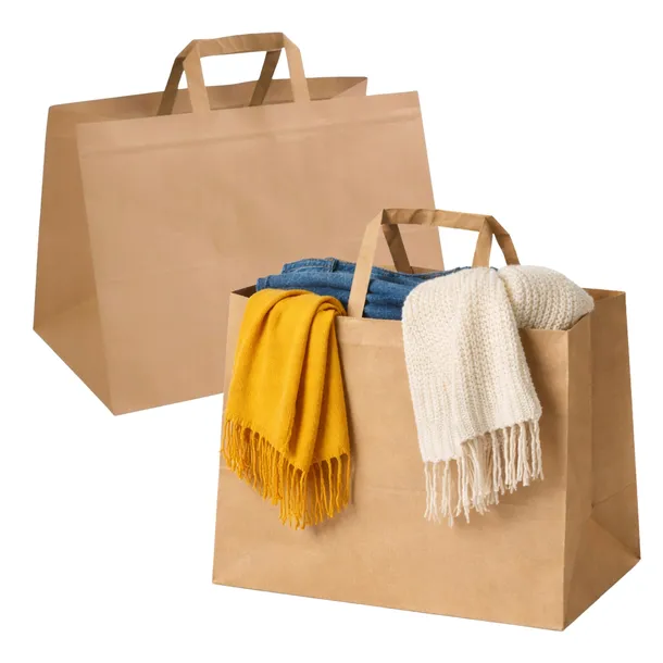 TORBY CATERINGOWE 320/220/245 TORBA PAPIEROWA EKO 32x22x24,5 cm 100szt