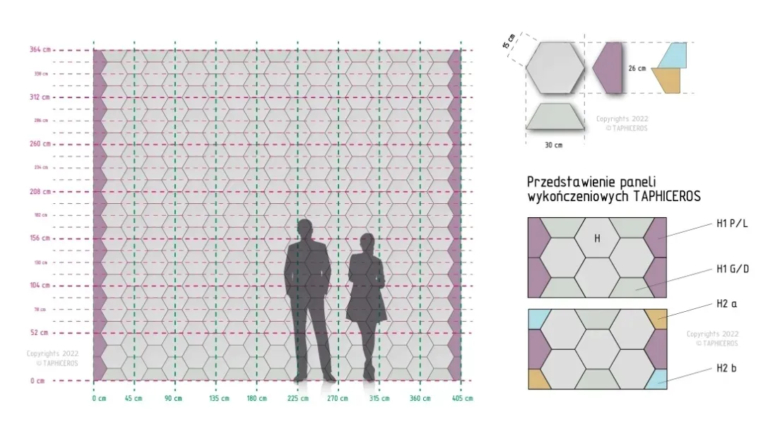 panel-scienny-tapicerowany-heksagon-plaster-miodu-waga-z-opakowaniem-1-kg