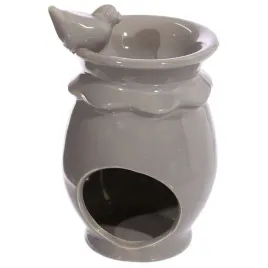 kominek-ceramiczny-pijacy-ptak-szary