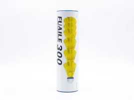 lotki-nylonowe-do-badmintona-fuaile-300-zolte-zestaw-6szt