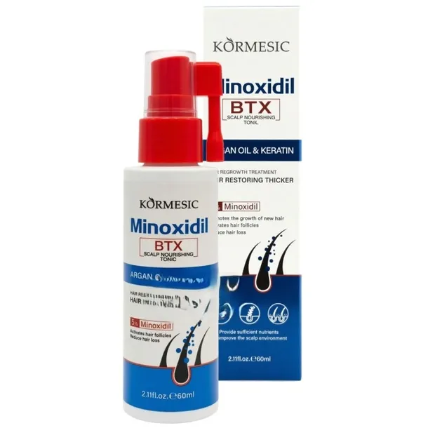 Kormesic Minoxidil 5% Biotin Essence Water wcierka wspiera odrastanie włosó