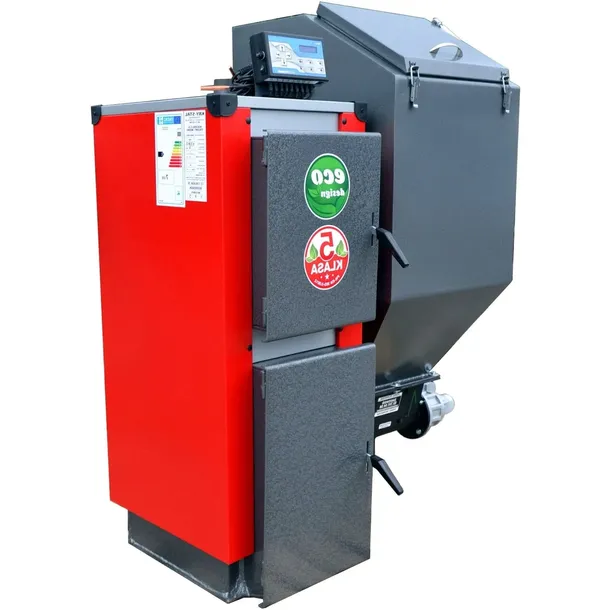 Kocioł C.O. MINI KWPR LIDER 7KW (50-70m2) EKOGROSZEK  z podajnikiem ślimako