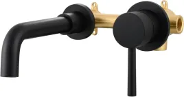 bateria-umywalkowa-scienna-czarna-jednouchwytowa-mosiezna