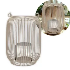 metalowy-lampion-swiecznik-latarenka-21cm-bezowy-dekoracyjny-z-uchwytem