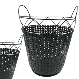 czarny-kosz-metalowy-z-uchwytami-loftowy-uniwersalny