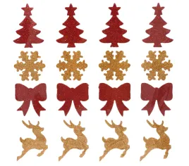 ozdoby-swiateczne-na-okno-zloto-czerwone-blyszczace-kokarda-choinka-brokat