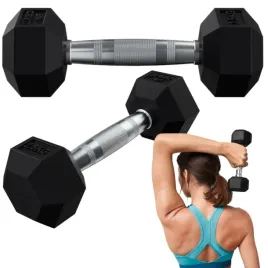 crivit-hantel-szesciokatny-do-cwiczen-gumowy-trening-fitness-sport-25kg