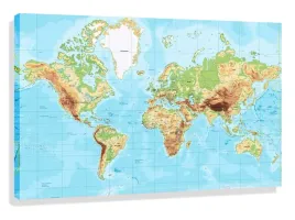 obraz-mapa-swiata-100x70-polskie-nazwy-po-polsku