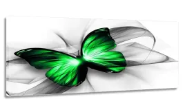 obraz-zielony-motyl-170x70-na-plotnie
