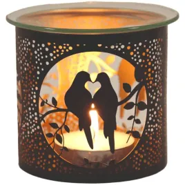 kominek-ceramiczny-zakochane-golabki-2w1-black-and-gold-woodbridge