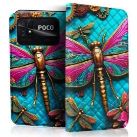 etui-z-klapka-na-telefon-xiaomi-poco-c40-case-pokrowiec-ze-wzorem-szklo