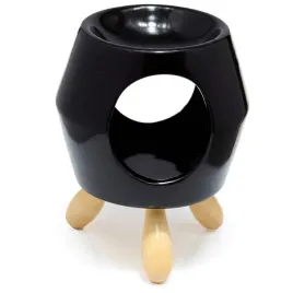 outlet-kominek-ceramiczny-czarny-abstrakcyjny-na-drewnianych-nozkach-eden