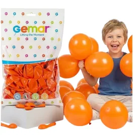 balony-na-komunie-pomaranczowy-na-okazje-urodziny-metalizowane-gemar-100szt